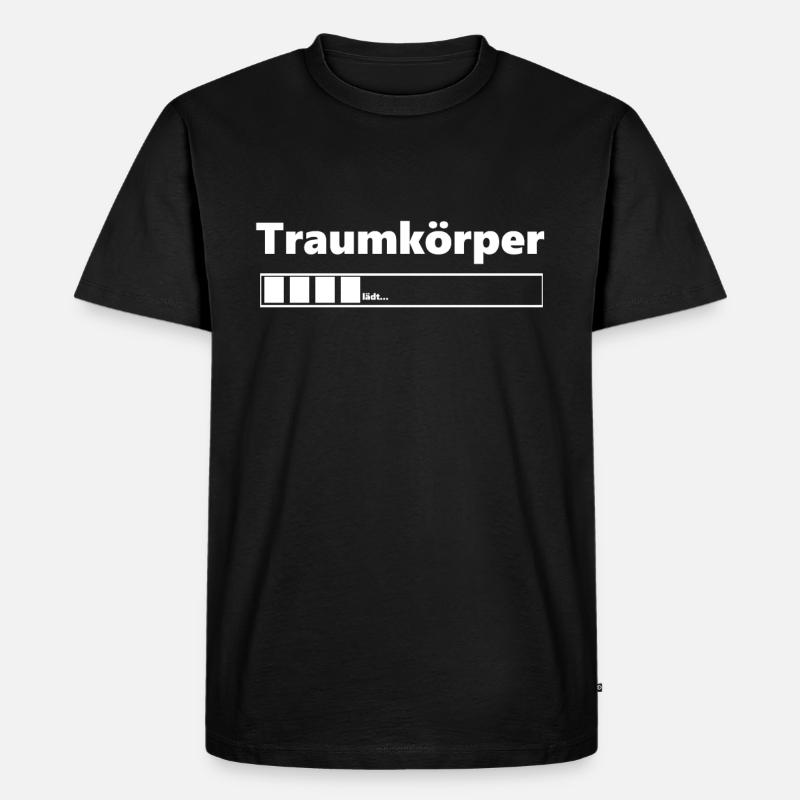 Traumkörper - Männer Premium Bio T-Shirt - Schwarz