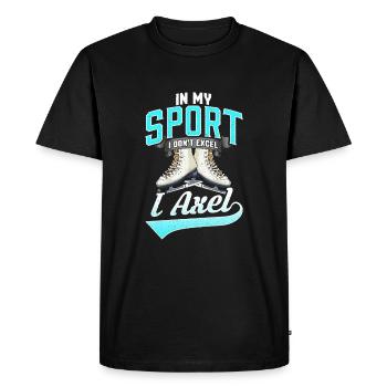 I Axel Patinage artistique Patineuse patineuse - T-shirt Premium bio Homme - noir - Devant - Nico (187cm)