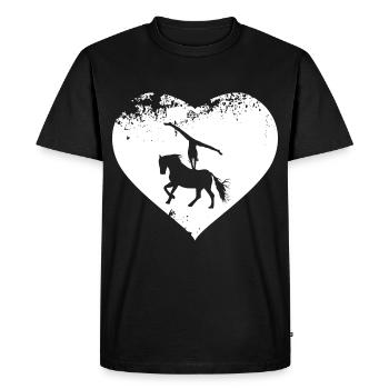 Horses Horse Vaulter Vaulting Volti - Men's Premium Organic T-Shirt - black - Front - Nico (187cm)