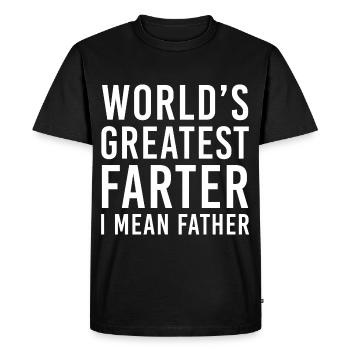 Cadeau de fête des pères Dire drôle de plaisanter papa - T-shirt Premium bio Homme - noir - Devant - Nico (187cm)