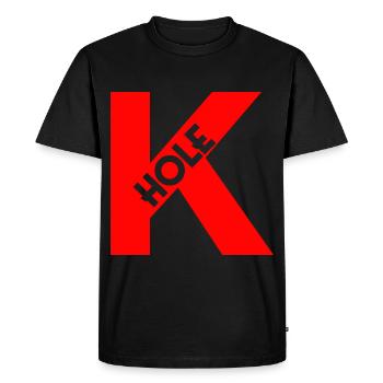 Keta K-Hole Party Goa Rave Techno Gift Club - Men's Premium Organic T-Shirt - black - Front - Nico (187cm)