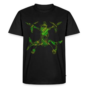 Quadrocopter FPV Racer Copter Pilot hobby gift - Men's Premium Organic T-Shirt - black - Front - Nico (187cm)
