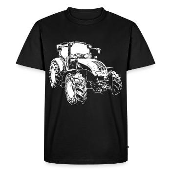 Tracteur Steyr Steyr Autriche / agriculteur / enfant du village - T-shirt Premium bio Homme - noir - Devant - Nico (187cm)