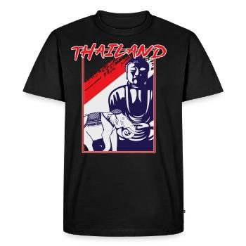 Cadeau voyage pays - T-shirt Premium bio Homme - noir - Devant - Nico (187cm)