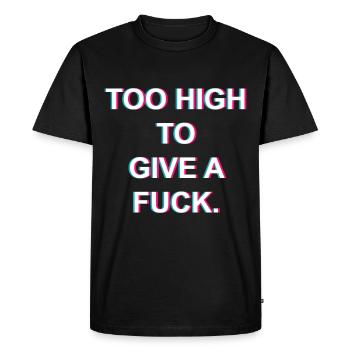 EDM Rave Wear Shirt Techno Festival Too High Techno Hommes - T-shirt Premium bio Homme - noir - Devant - Nico (187cm)
