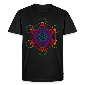 Psytrance Goa Trance Rave Techno Festival - T-shirt Premium bio Homme - noir - Devant - Nico (187cm)