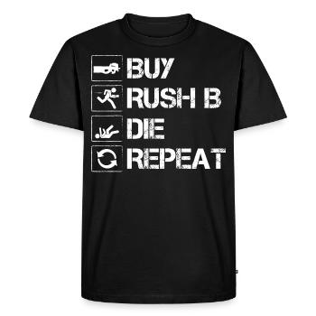cs Gamer go Insider Cadeau - T-shirt Premium bio Homme - noir - Devant - Nico (187cm)