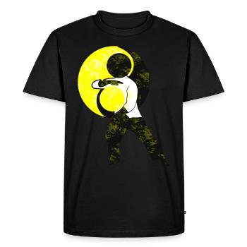 Arts martiaux chinois Qi Gong Tai Chi - T-shirt Premium bio Homme - noir - Devant - Nico (187cm)