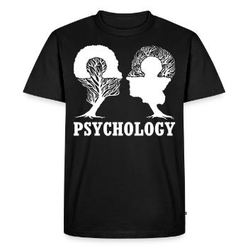 Diplôme en psychologie - T-shirt Premium bio Homme - noir - Devant - Nico (187cm)