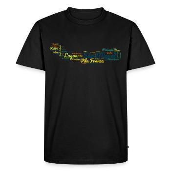 Açores Sao Miguel Ile Sao Miguel - T-shirt Premium bio Homme - noir - Devant - Nico (187cm)