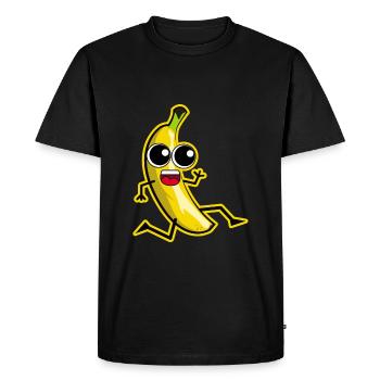 Banane folle - T-shirt Premium bio Homme - noir - Devant - Nico (187cm)