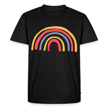 arc-en-ciel boho geschenkidee - T-shirt Premium bio Homme - noir - Devant - Nico (187cm)