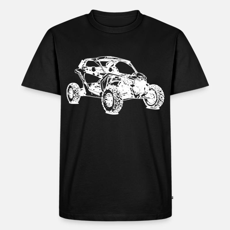 ATV Side by Side Offroad - Männer Premium Bio T-Shirt - Schwarz