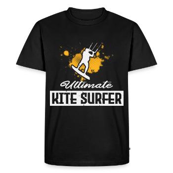Kite Kitesurf Surf Kite Surfer Kite Surf - T-shirt Premium bio Homme - noir - Devant - Nico (187cm)