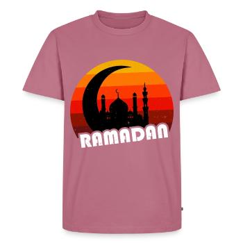 Ramadan Islamic Fasting Islamic Eid Ramadan - Men's Premium Organic T-Shirt - mauve - Front - Nico (187cm)