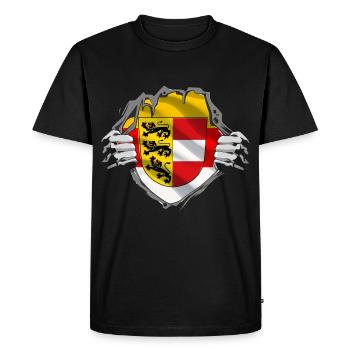 Véritables T klagenfurt & Carinthie Patriotes & Vacanciers - T-shirt Premium bio Homme - noir - Devant - Nico (187cm)
