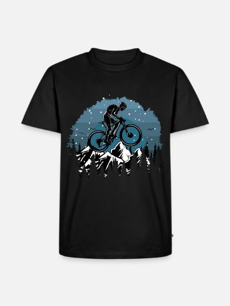 Bicycle MTB - Men's Premium Organic T-Shirt - black