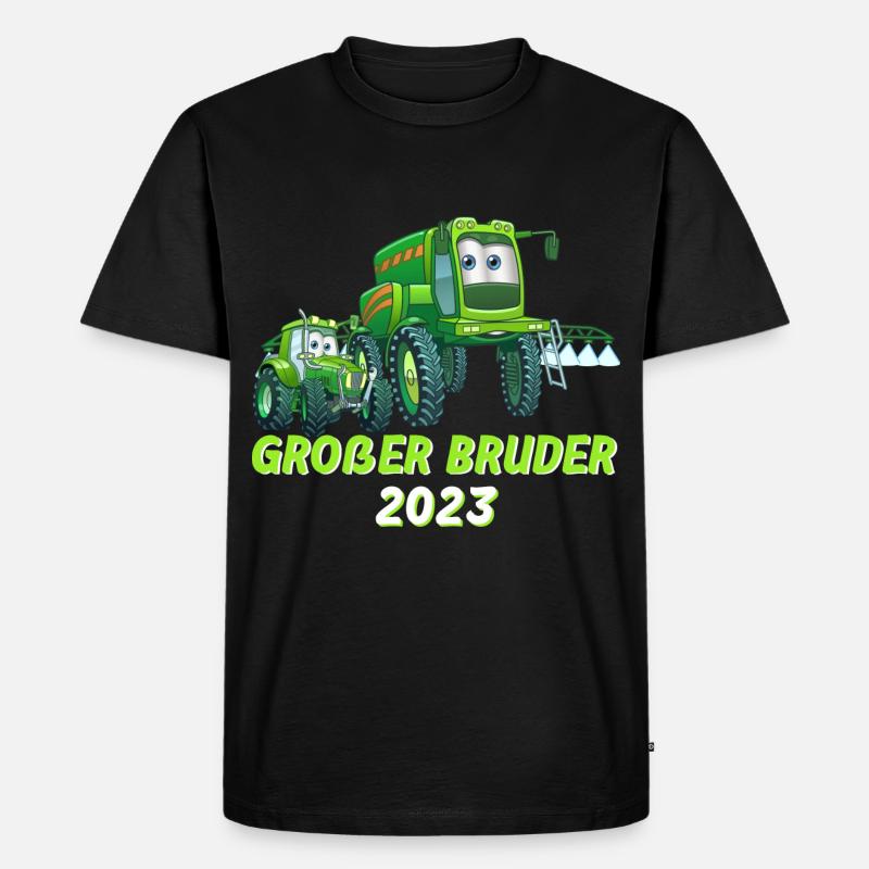 Großer Bruder 2023 - Männer Premium Bio T-Shirt - Schwarz