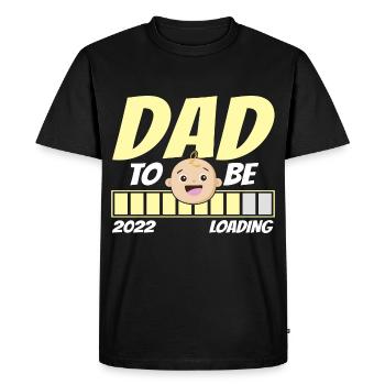 Become a Father 2022 Loading Papa - Men's Premium Organic T-Shirt - black - Front - Nico (187cm)