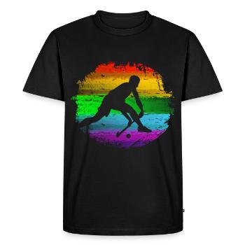 Hockey - T-shirt Premium bio Homme - noir - Devant - Nico (187cm)