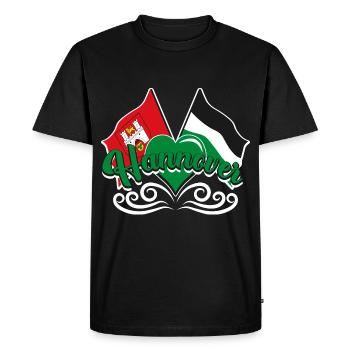 Hanovre Fan Cadeaux Hanovre - T-shirt Premium bio Homme - noir - Devant - Nico (187cm)