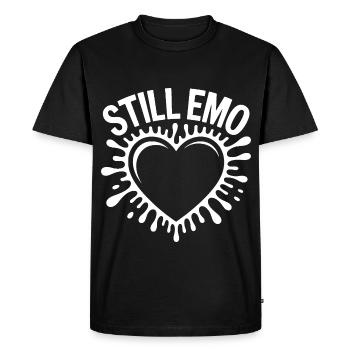 Toujours emo ! Esthétique alternative gothique emo - T-shirt Premium bio Homme - noir - Devant - Nico (187cm)