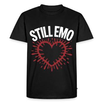 Toujours emo ! Esthétique alternative gothique emo - T-shirt Premium bio Homme - noir - Devant - Nico (187cm)