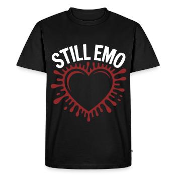 Toujours emo ! Esthétique alternative gothique emo - T-shirt Premium bio Homme - noir - Devant - Nico (187cm)