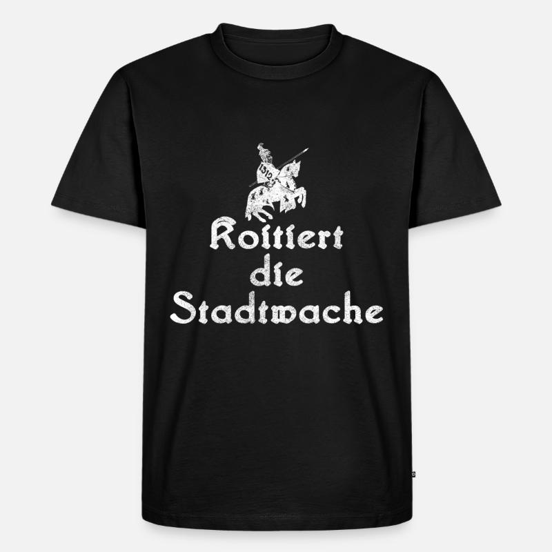 Koitiert die Stadtwache. Geschenkidee - Männer Premium Bio T-Shirt - Schwarz