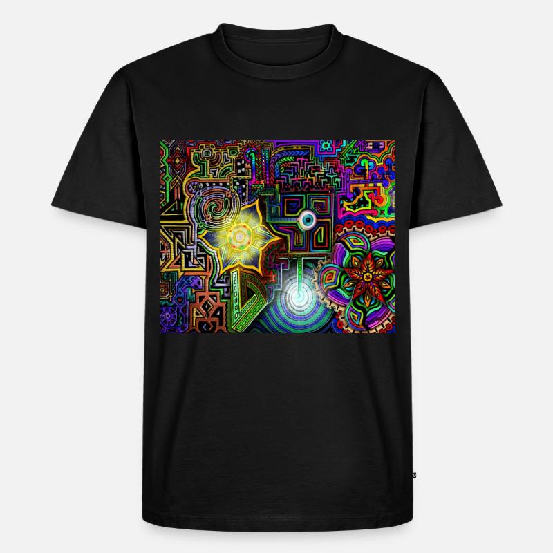 indischen mecanique crop - Männer Premium Bio T-Shirt - Schwarz