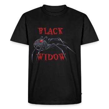 Black Widow Spider - Men's Premium Organic T-Shirt - black - Front - Nico (187cm)