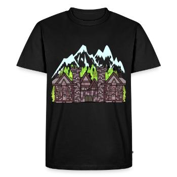 Autriche Château médiéval Forteresse Chevaliers fantastiques - T-shirt Premium bio Homme - noir - Devant - Nico (187cm)