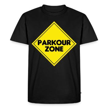 Awesome and Cool Parkour Tshirt Design Parkour - Men's Premium Organic T-Shirt - black - Front - Nico (187cm)