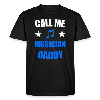 Père de la musique - T-shirt Premium bio Homme - noir - Devant - Nico (187cm)