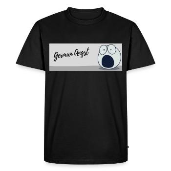 Allemand effrayé - T-shirt Premium bio Homme - noir - Devant - Nico (187cm)