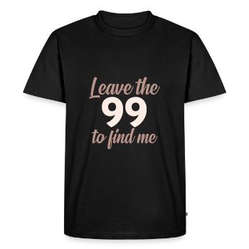 Jesus - Men's Premium Organic T-Shirt - black - Front - Nico (187cm)