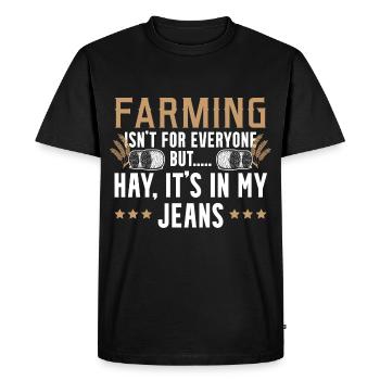 Sexy paysanne - T-shirt Premium bio Homme - noir - Devant - Nico (187cm)