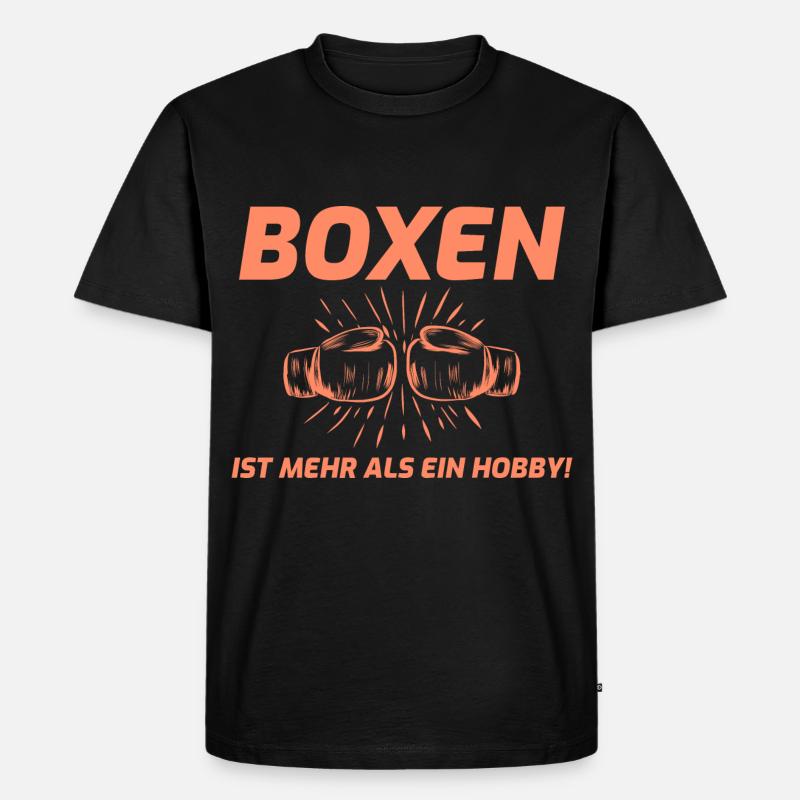 Boxen Spruch - Männer Premium Bio T-Shirt - Schwarz