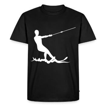 Ski nautique Ski nautique Ski nautique Ski nautique - T-shirt Premium bio Homme - noir - Devant - Nico (187cm)