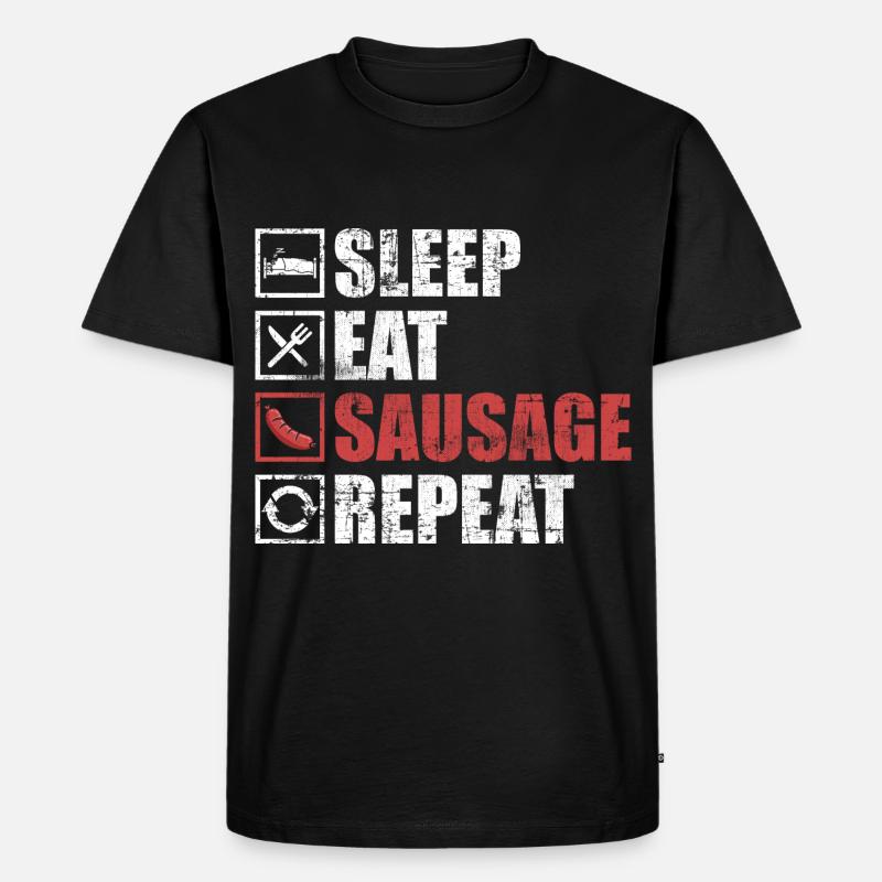 Wurst - Männer Premium Bio T-Shirt - Schwarz