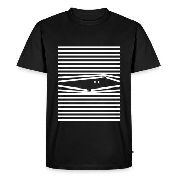 Venetian blind (see-through edition) - Men's Premium Organic T-Shirt - black - Front - Nico (187cm)