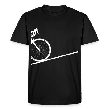 Graphiques avec vélo de course - T-shirt Premium bio Homme - noir - Devant - Nico (187cm)