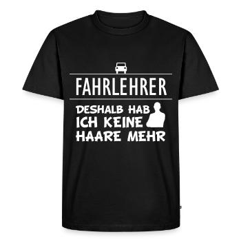 Moniteurs de conduite nerfs plus de cheveux - T-shirt Premium bio Homme - noir - Devant - Nico (187cm)
