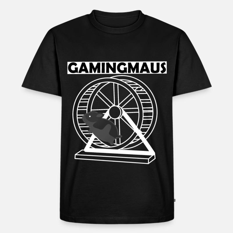 Gamingmaus Geschenk - Männer Premium Bio T-Shirt - Schwarz