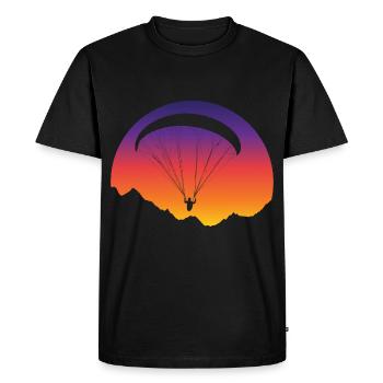 Paragliding Flying Paraglider Pilot Paragliding - Men's Premium Organic T-Shirt - black - Front - Nico (187cm)