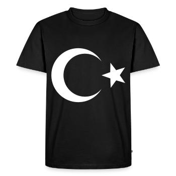 Turquie Turquie - T-shirt Premium bio Homme - noir - Devant - Nico (187cm)