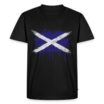 Écosse - T-shirt Premium bio Homme - noir - Devant - Nico (187cm)