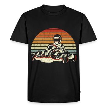 GoKart Vintage Hippodrome Go Kart - T-shirt Premium bio Homme - noir - Devant - Nico (187cm)