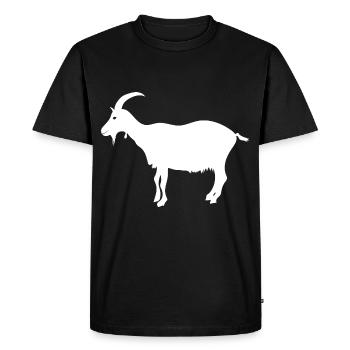 Chèvre chèvres chèvres chèvres drôles animaux de ferme - T-shirt Premium bio Homme - noir - Devant - Nico (187cm)