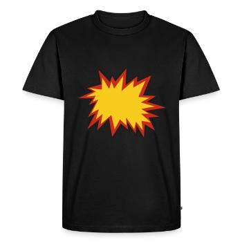 Comic Explosion - Men's Premium Organic T-Shirt - black - Front - Nico (187cm)